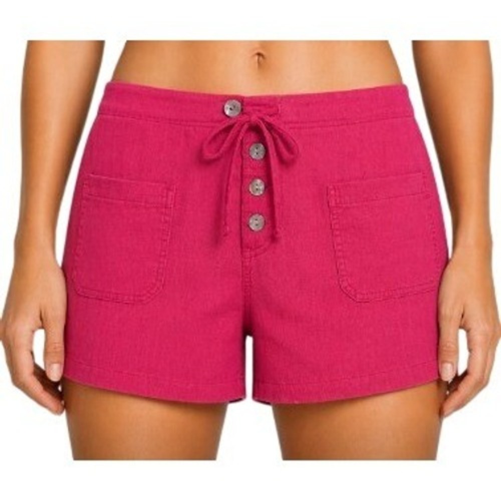 Sundance Womens XS‎ Pink Cotton Gauze Button Front Shorts
